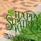 Glitzhome® 23.25" Metal Happy St. Patrick's Day Yard Stake